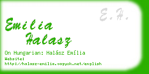 emilia halasz business card