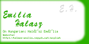 emilia halasz business card